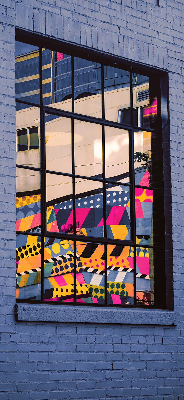 wallpaper of dark colored glass window