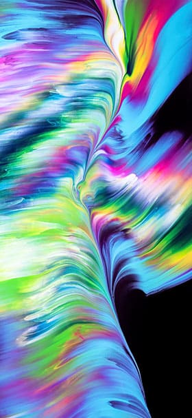 OLED Wallpaper of Cool Vibrant Abstract Wave