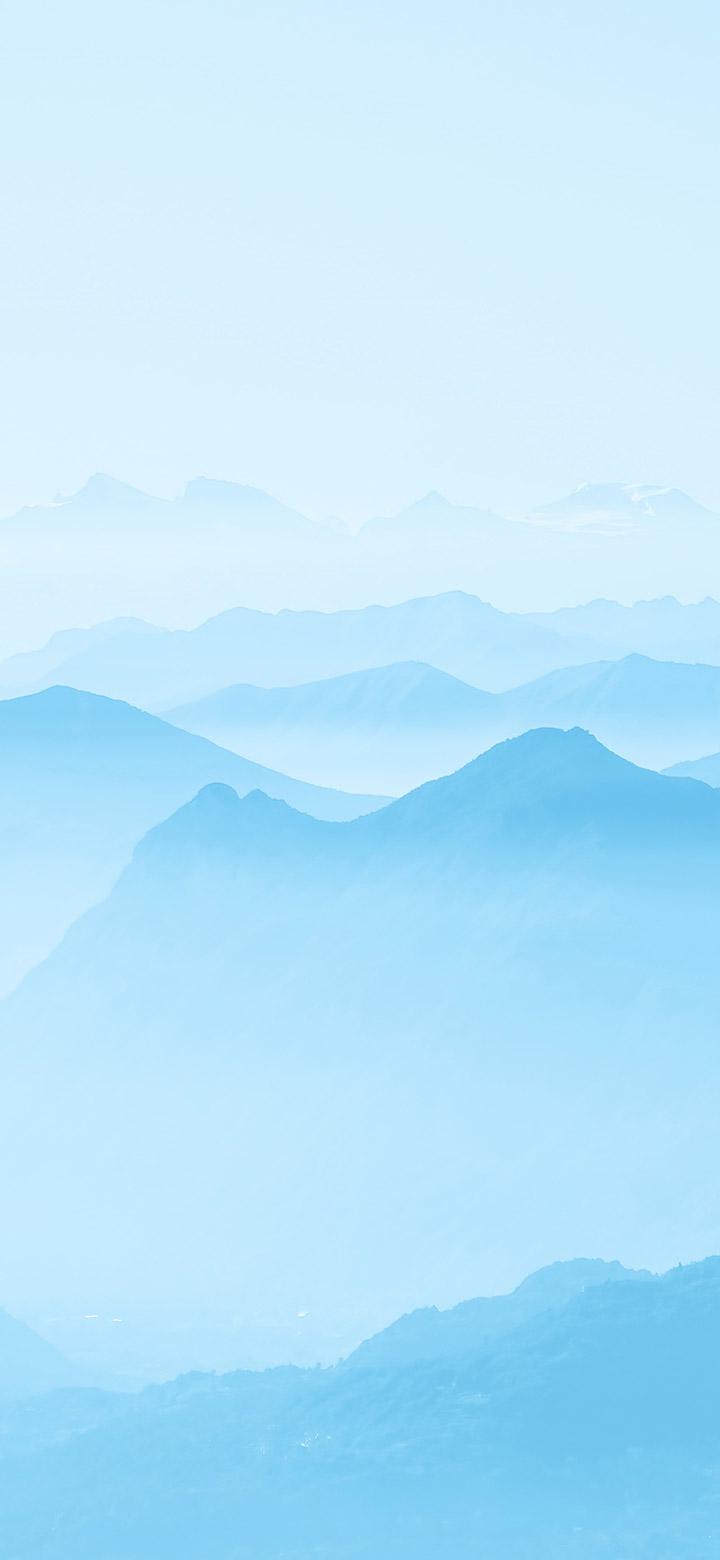 wallpaper of Simple Mountains Against Blue Sky