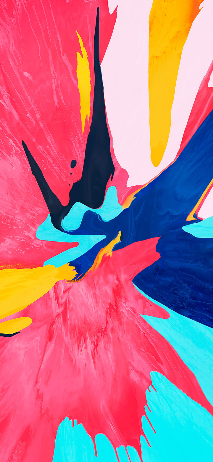 wallpaper of Abstract Multi Color Splash