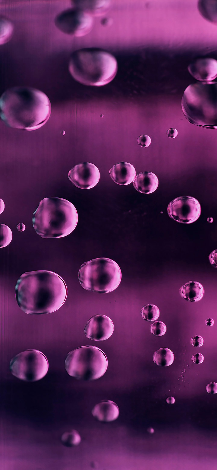 wallpaper of Air Bubbles Stuck In Purple Liquid