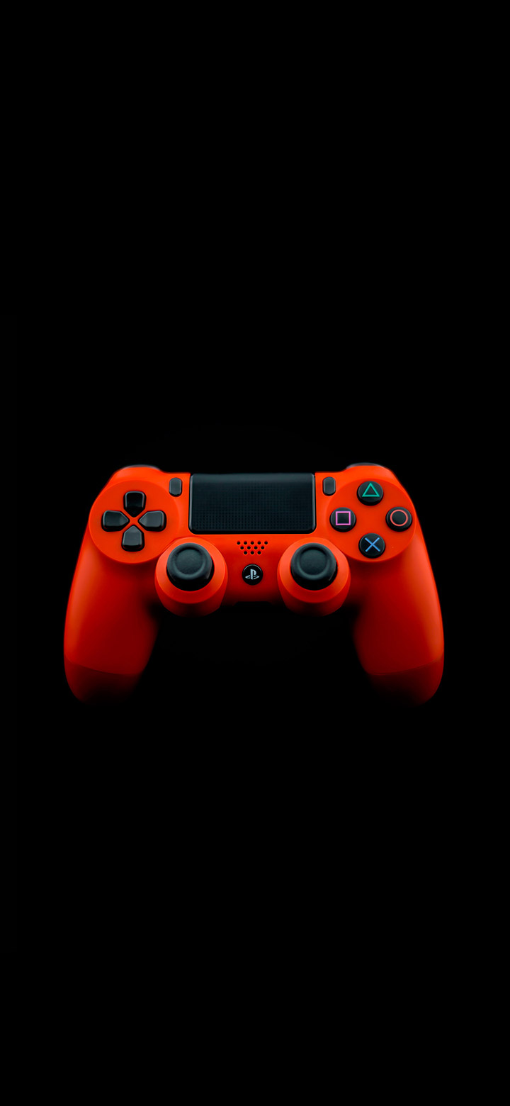 wallpaper of Amoled Red PS4 Gaming Controller