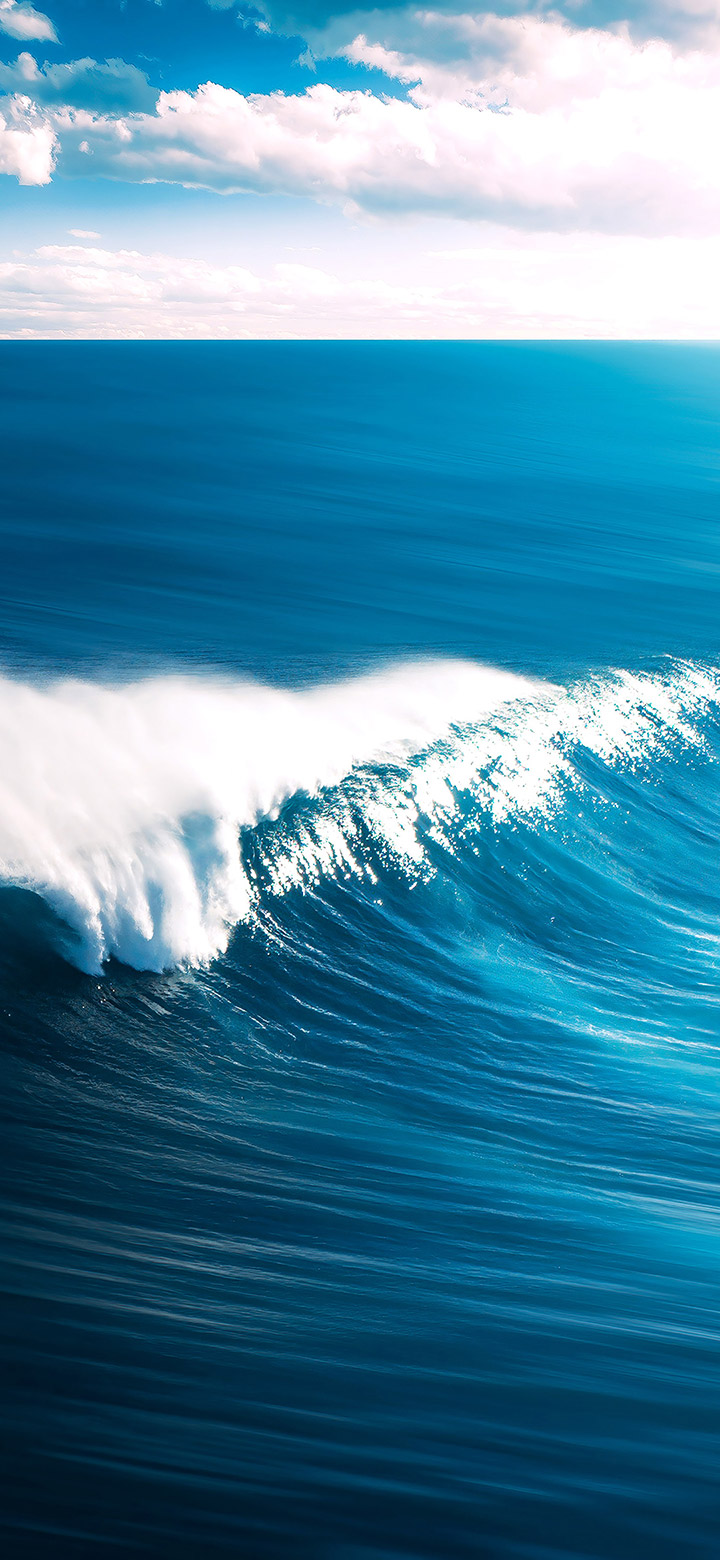 wallpaper of Blue Ocean Waves