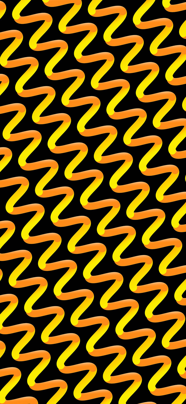 wallpaper of Cool Yellow Zigzag Pattern
