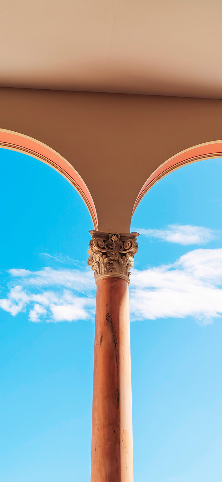 wallpaper of Marble Arches And Blue Sky