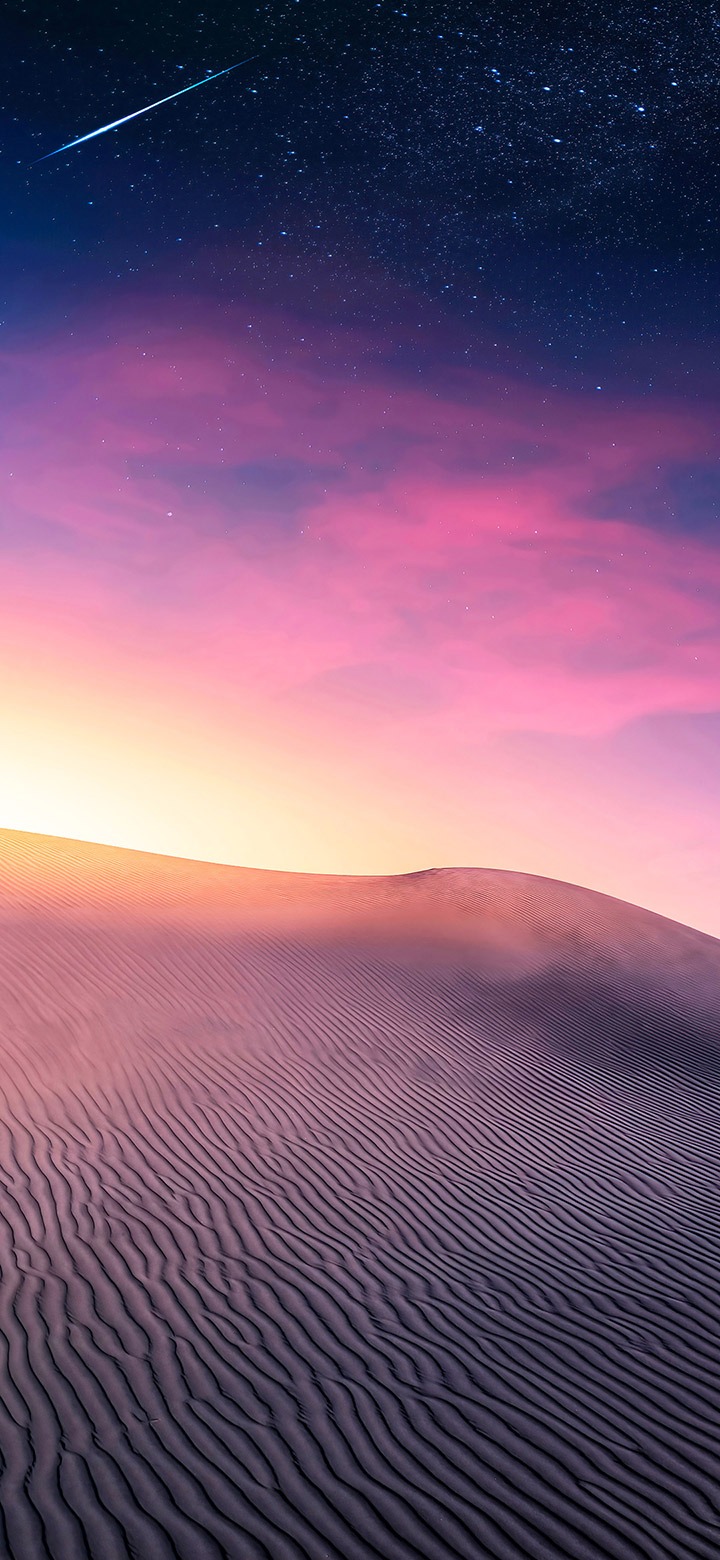 wallpaper of Twilight Over The Dark Desert
