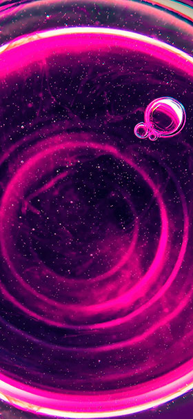 wallpaper of air bubble trapped in pink liquid