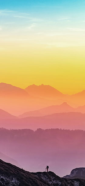 wallpaper of colorful shades of sunset