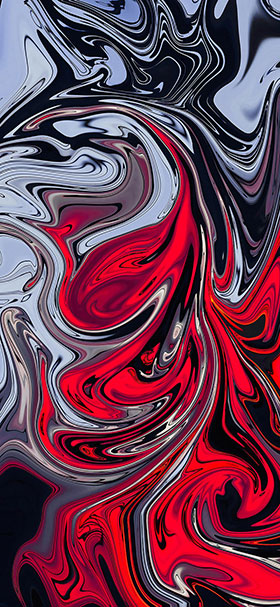 Phone Wallpaper Of Cool Chrome Abstract Painting