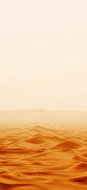 Lock Screen Wallpaper of Desert Under A Brown Sky