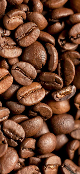 fresh brown coffee beans phone wallpaper