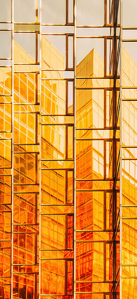wallpaper of yellow glass building