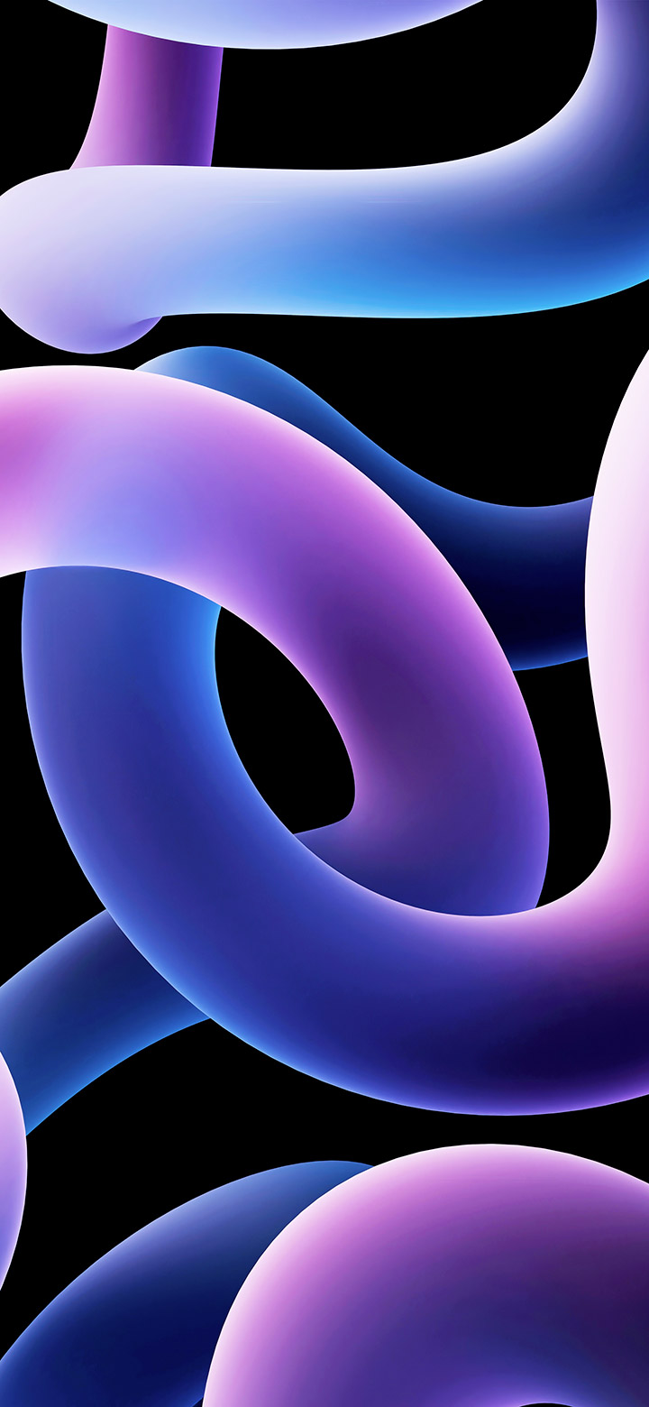 wallpaper of Cool twisted blue and purple 3D lines