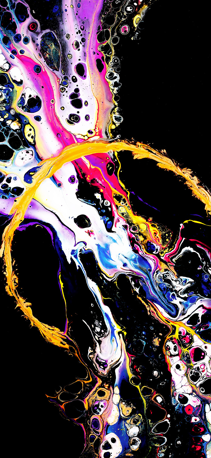 wallpaper of Abstract oil color splashes