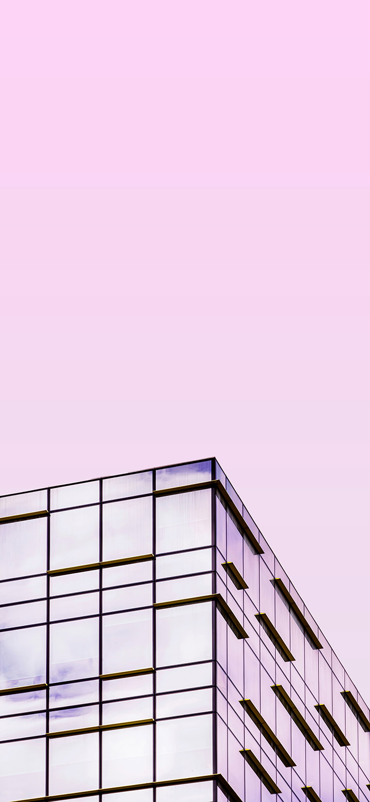 wallpaper of Cool simple structure beneath a pink sky