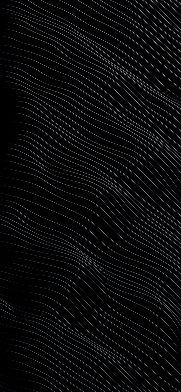 wallpaper of Deep black surface with wavy lines