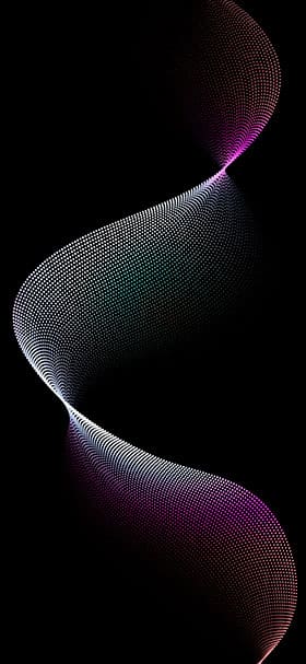 iPhone Wallpaper of 3D small particle wave