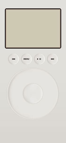 Lock Screen Wallpaper of Cool White iPod Interface