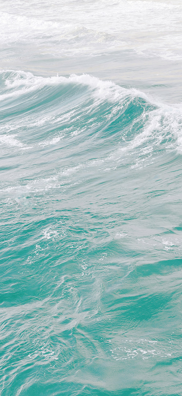 wallpaper of beautiful turquoise ocean wave