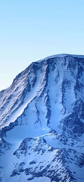 iPhone Wallpaper of Bluish mountain covered with snow