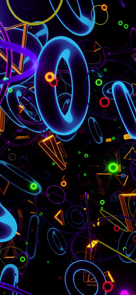 Live Wallpaper of Abstract Animated Shapes