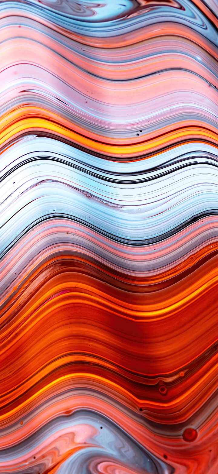 wallpaper of orange white and blue abstract painting