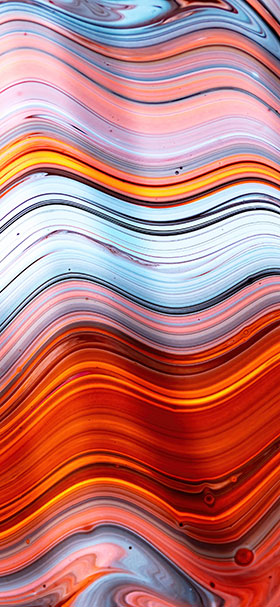 Phone Wallpaper Of Orange White And Blue Abstract Painting