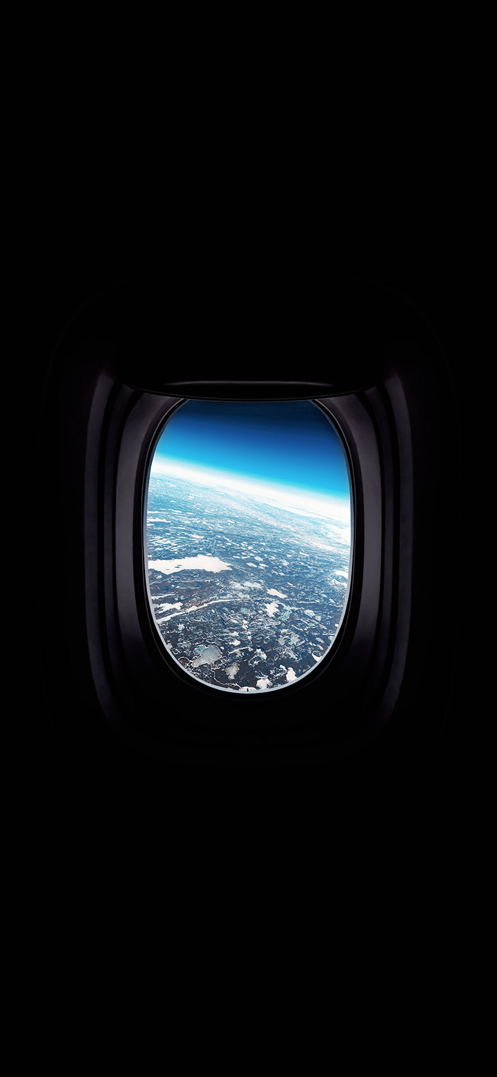 wallpaper of Earth View From An Airplane Window