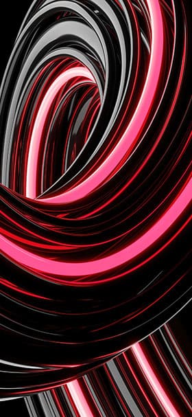 phone wallpaper of 3d abstract lines in black and pink