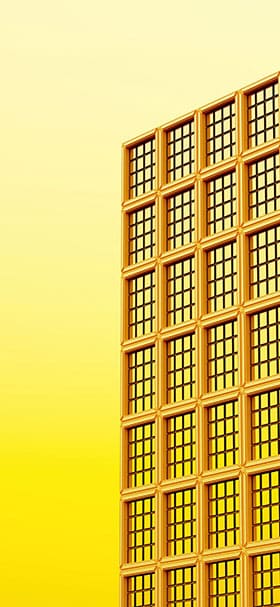 simple yellow glass structure phone wallpaper